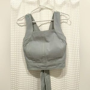 Love, Bonito Fawn Padded Tie Back Top Size M/6